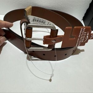 Stone Mountain Genuine Top Grain Leather Belt Men's Size XL 42-44 Brown NWT